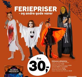 Kvickly Halloween udklædning tilbud