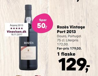 Kvickly Rozès vintage port 2013 tilbud
