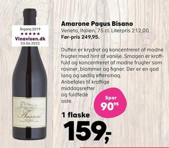 Kvickly Amarone pagus bisano tilbud