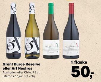 Kvickly Grant burge reserve eller art nostros tilbud