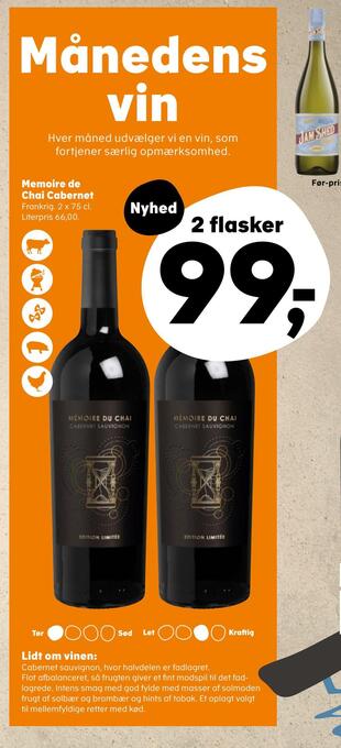 Kvickly Memoire de chai cabernet tilbud