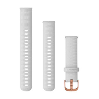 Expert Garmin quick release remme 18 mm hvid/roseguld tilbud