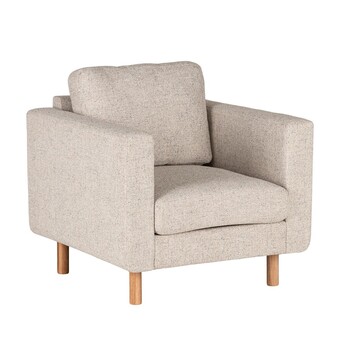 Sinnerup Stapleton loungestol stof (off-white onesize) tilbud