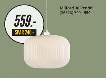 Milford 30 pendel