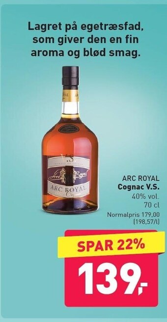 Arc royal cognac v.s