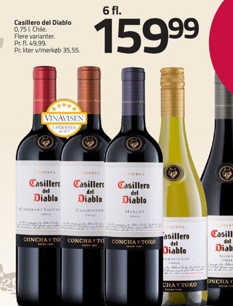 Fleggaard Casillero del Diablo 0,75 l. Chile tilbud