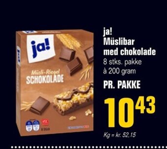 Poetzsch Padborg ja! Müslibar med chokolade tilbud