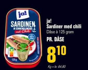 Poetzsch Padborg ja! Sardiner med chili tilbud