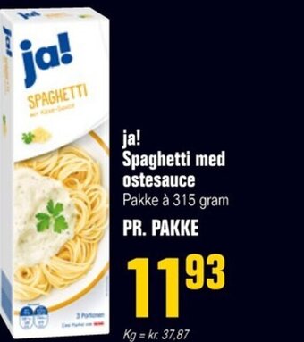 Poetzsch Padborg ja! Spaghetti med ostesauce tilbud
