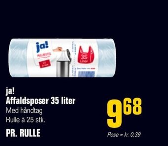 Poetzsch Padborg ja! Affaldsposer 35 liter tilbud