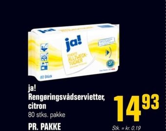 Poetzsch Padborg ja! Rengøringsvådservietter, citron tilbud