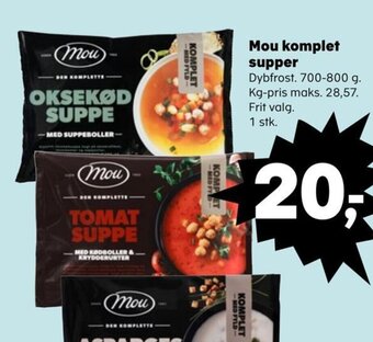 Kvickly Mou komplet supper tilbud