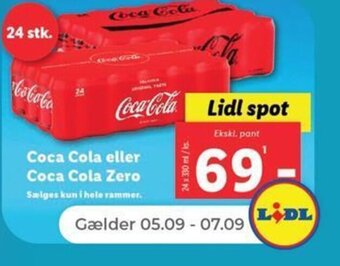 Netto Coca Cola eller Coca Cola Zero tilbud