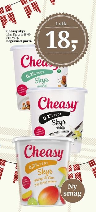 Cheasy skyr mango & lime