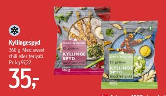 Føtex Chick n quick kyllingespyd tilbud