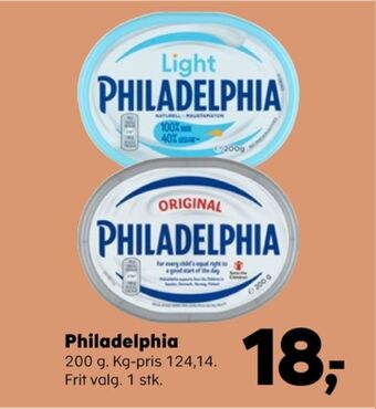Kvickly Philadelphia flødeost light tilbud