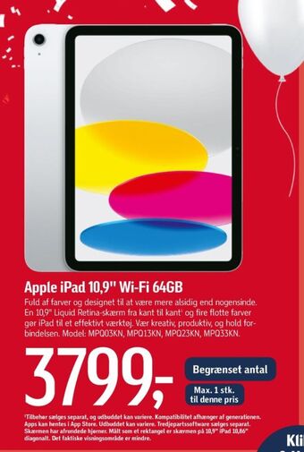 Føtex Apple tablet tilbud