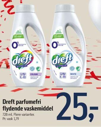 Føtex Dreft vaskemiddel-flydende tilbud