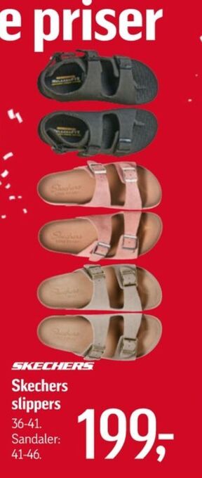 Føtex Skechers damesandaler tilbud