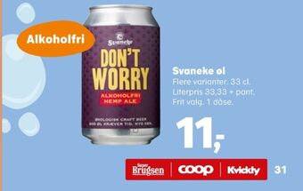 Don't worry hemp ale øl - alkoholfri