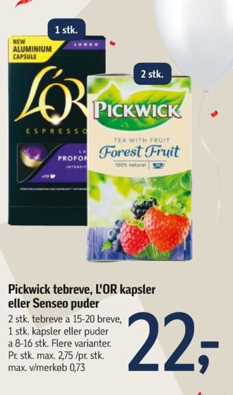 Føtex Pickwick tebreve tilbud