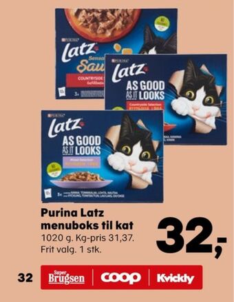 Kvickly Latz kattefoder tilbud