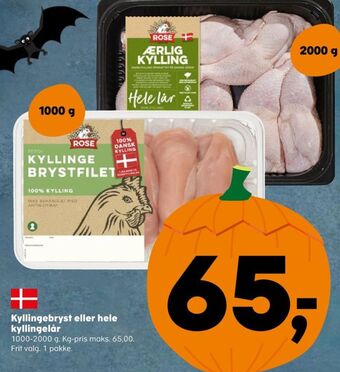Kvickly Rose kyllingebrystfilet tilbud
