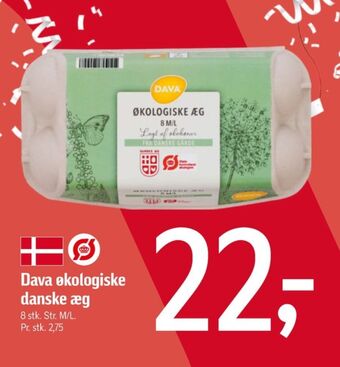 Føtex Dava foods økologiske æg m/l tilbud