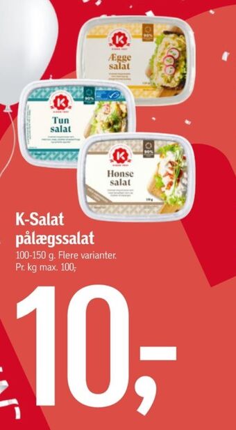 Føtex K-salat æggesalat tilbud