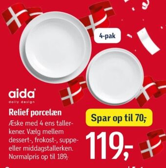 Føtex Aida tallerken tilbud