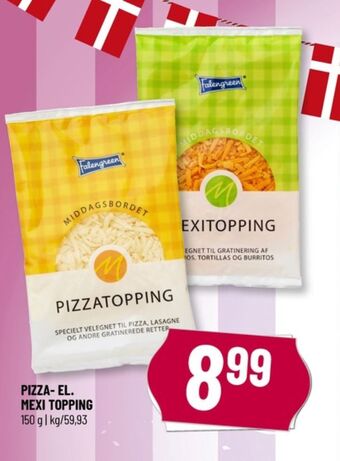 Løvbjerg Falengreen revet ost pizzatopping tilbud
