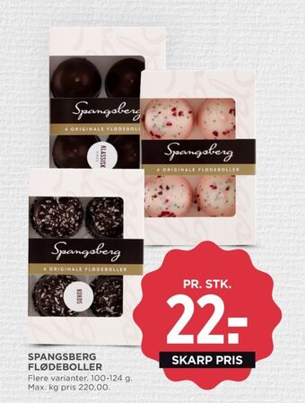 MENY Spangsberg flødeboller hindbær & lakrids tilbud