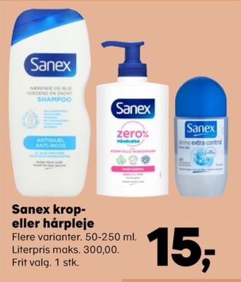 SuperBrugsen Sanex shampoo tilbud