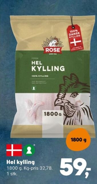 SuperBrugsen Rose kylling tilbud