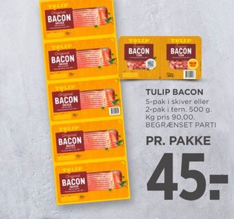 MENY Tulip baconskiver tilbud