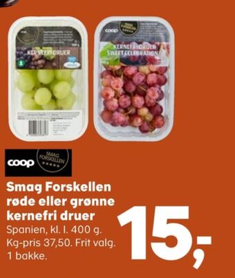 SuperBrugsen Smag forskellen vindruer tilbud