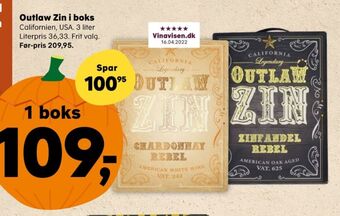 SuperBrugsen Ukendt californisk rødvin tilbud