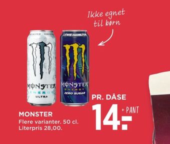 MENY Ultra energidrik tilbud