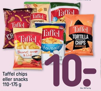 Taffel chips eller snacks 110-175 g