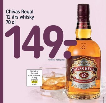 Chivas Regal 12 års whisky 70 cl