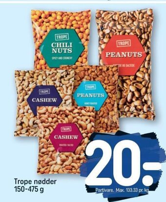 REMA 1000 Trope nødder 150-475 g tilbud