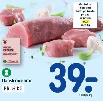 Rema 1000 Dansk mørbrad tilbud