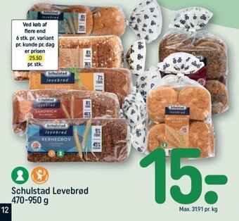 Schulstad Levebrød 470-950 g