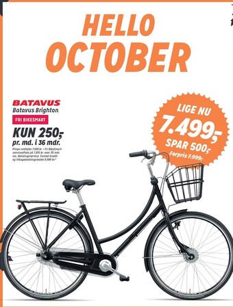 Fri BikeShopOFFLINE Batavus brighton tilbud