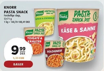 Scandinavian Park Knorr pasta snack tilbud