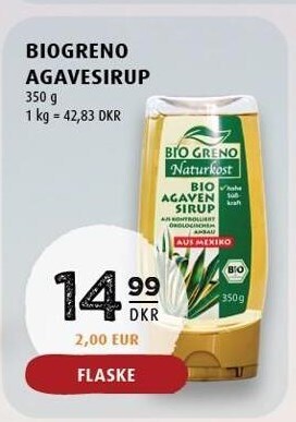 Scandinavian Park Biogreno agavesirup tilbud
