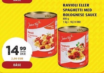 Scandinavian Park Ravioli eller spaghetti med bolognese sauce tilbud