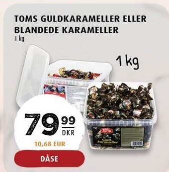 Scandinavian Park Toms guldkarameller eller blandede karameller tilbud