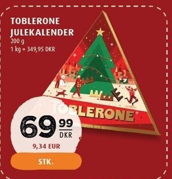 Scandinavian Park Toblerone julekalender tilbud