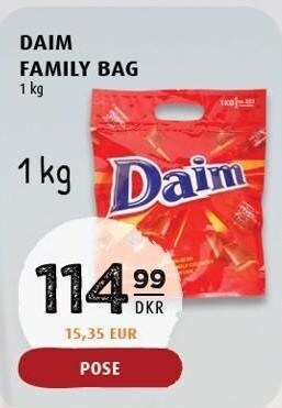 Scandinavian Park Daim family bag tilbud